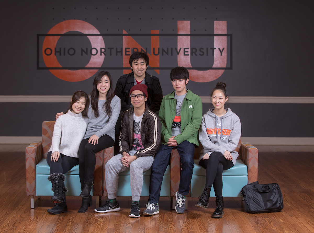 Japanese students studying at Ohio Northern.