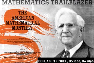graphic showing Benjamin Finkel, a mathematic trailblazer